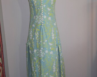 Lily Pulitzer / 1960s The Lilly Pulitzer Maxi Dress Pop Art Floral Shift dress Rare find!
