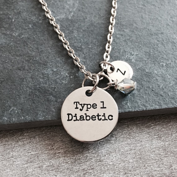 Type 1 diabetic Diabetes Necklace Medical ID Diabetes