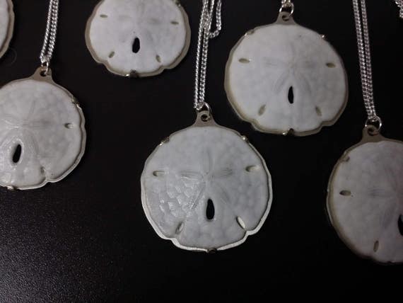 Sand dollar necklace, beach jewelry, beach wedding, sea life jewelry
