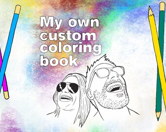 items similar to hippie custom coloring book coloring