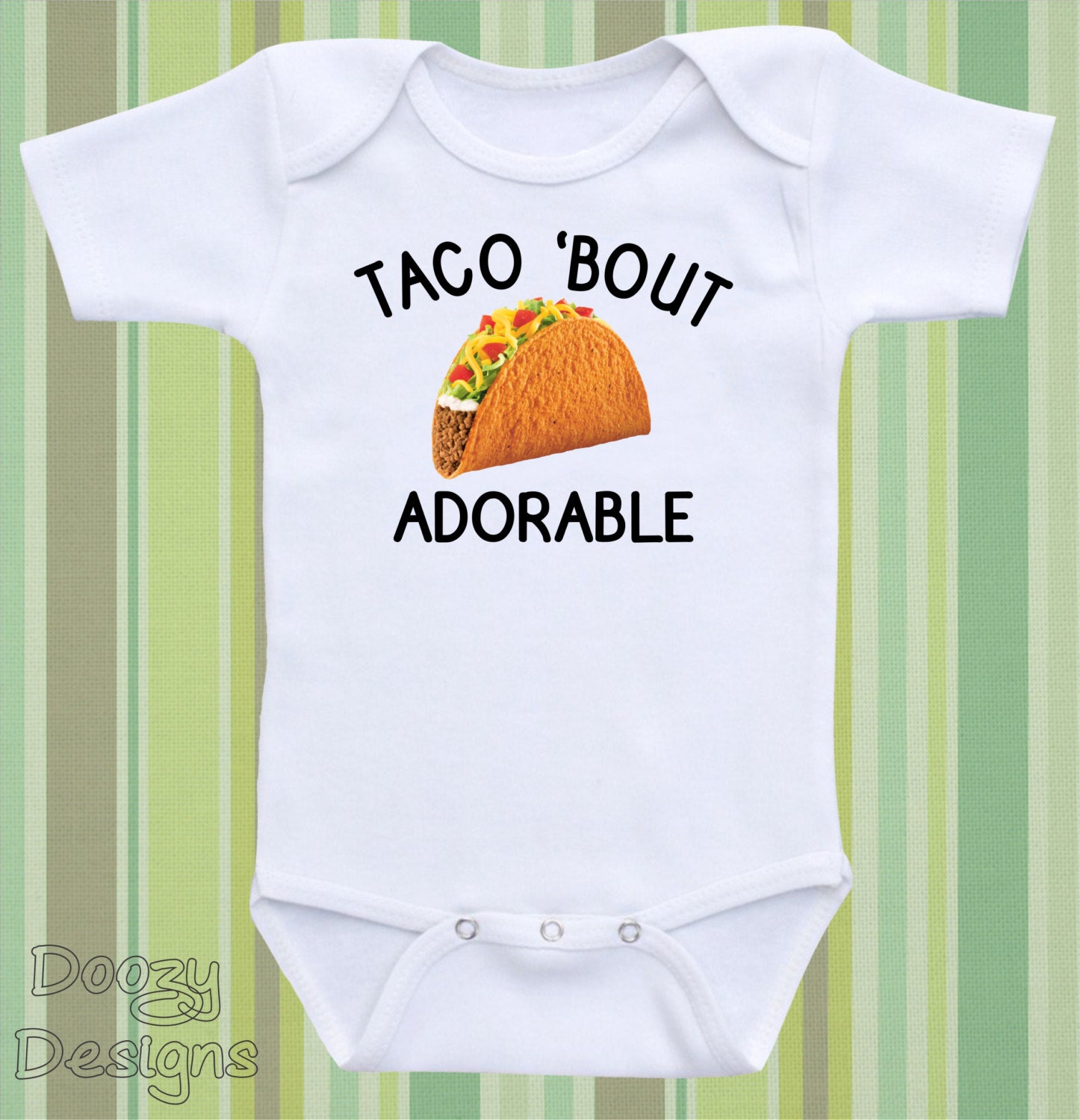 Taco Baby Onesie® Food Onsie® Funny Baby Shirt Gender