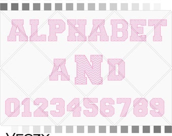 Varsity Alphabet, alphabet svg, chevron font SVG, varsity letter, varsity font svg, alphabet letters, chevron svg, SF00006