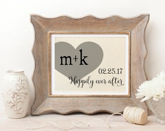 Disney Wedding Gift | Disney Bridal Shower | Disney Wedding | Wedding Gift for Couple | Happily Ever After Sign | Disney Engagement