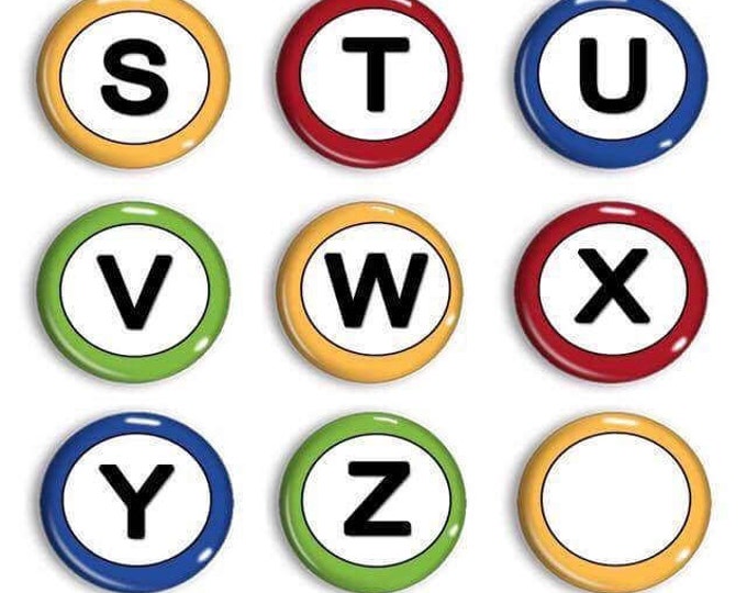 Alphabet Fridge Magnets - Letter Magnets - Montessori Learning - Teachers Tools - Homeschool - Preschool - Learning abcs