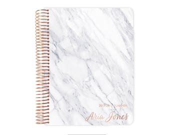 2017 - 2018 Planner | Student Planner | Professional Planner | Agenda | Personalized | 2017-2018 | Marble Planner
