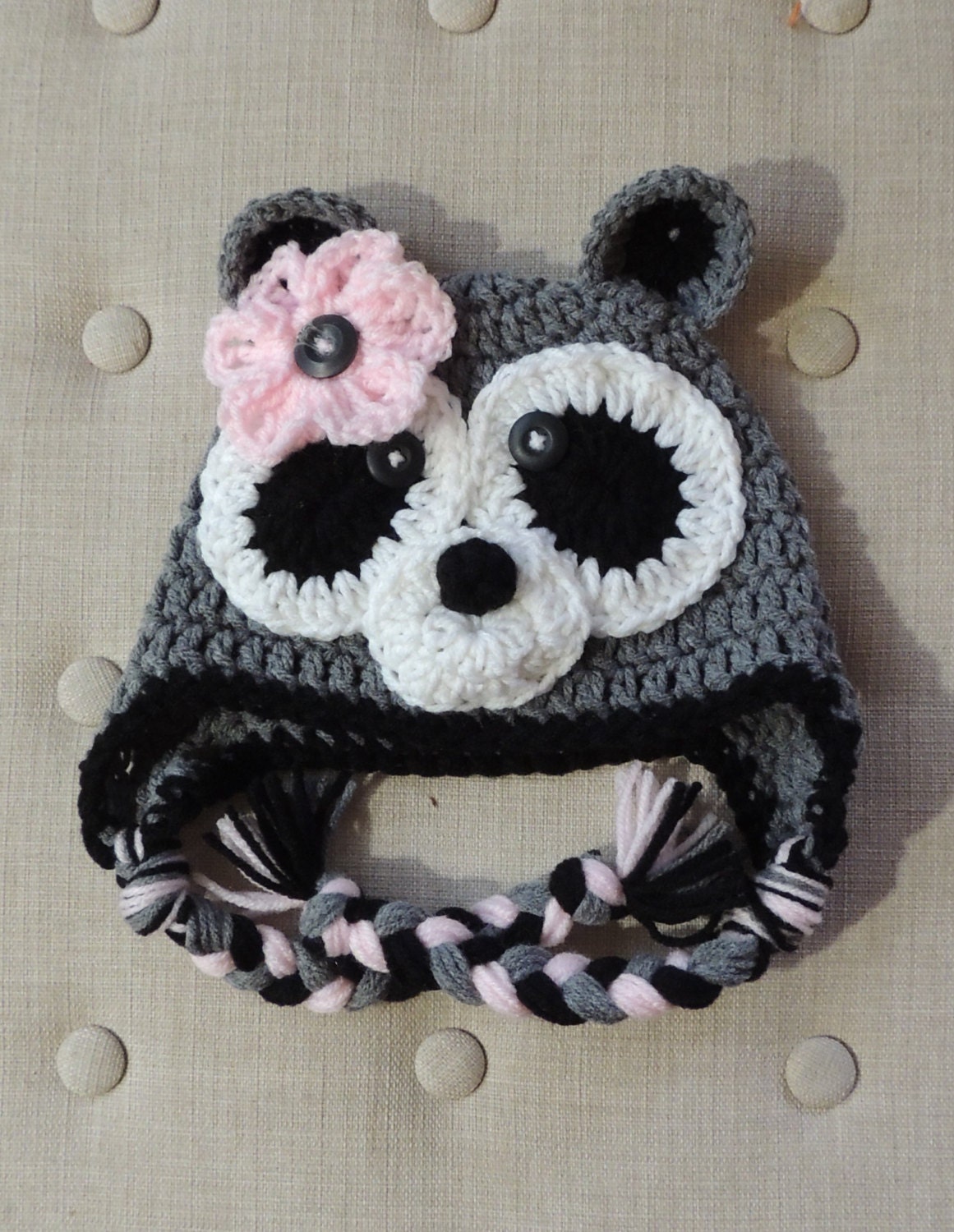 Crochet Raccoon Hat LuvBeanies Animal Hats Children Hats