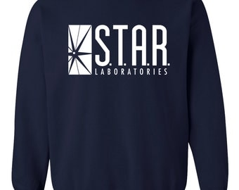 STAR Laboratories Shirt , Crewneck , Sweatshirt , S.T.A.R. Laboratories T Shirt , Star Laboratories Sweatshirt , STAR Labs Shirt , The Flash