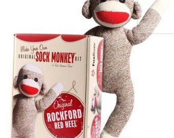 Sock Monkey Kit Rockford Red Heel USA Fox River NIB