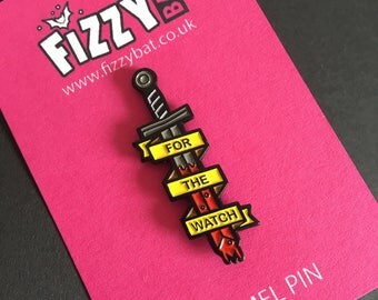 For The Watch Pin, Game of Thrones Pins, Soft Enamel Lapel Pins, Lannister, Stark, Hand of the King, The Night's Watch