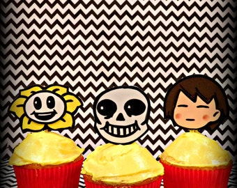 Undertale Inspired Cake Toppers