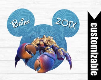 Moana Iron On T-shirt Transfer Vacation Disney shirt - Digital iron on - Family Vacation couple matching custom shirts Tamatoa Maui Pua