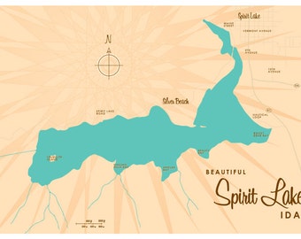 Lake Washington MN Map Print