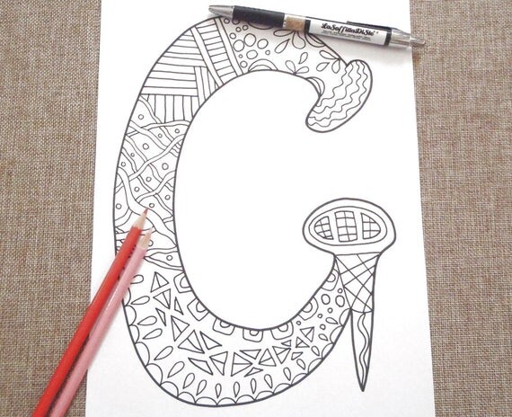 g letter colouring alphabet kids a adult coloring book