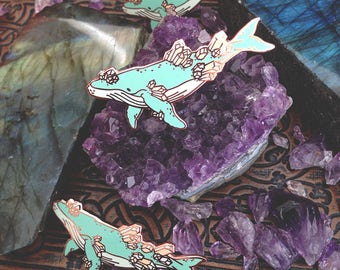 Crystal Whale - Hard Enamel Pin