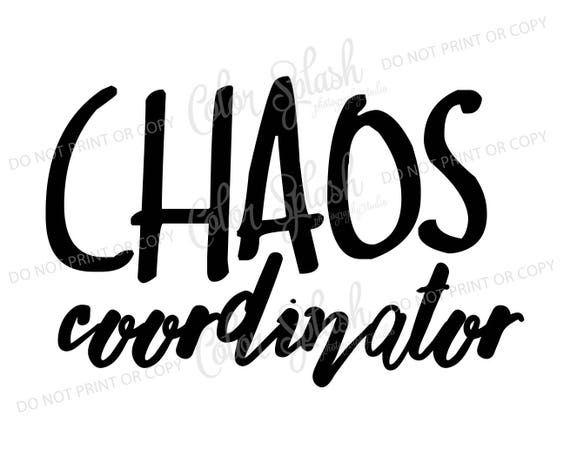 chaos coordinator svg dxf png eps cutting file silhouette