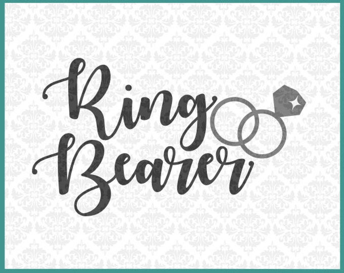 Ring bearer stencils | Etsy