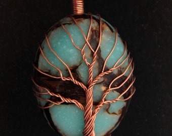 Tree of Life - Tree o Life Necklace - Tree of Life Pendant - Tree of Life Copper - Tree of Life Jewelry - Copper Wire Pendant - Copper Jewle