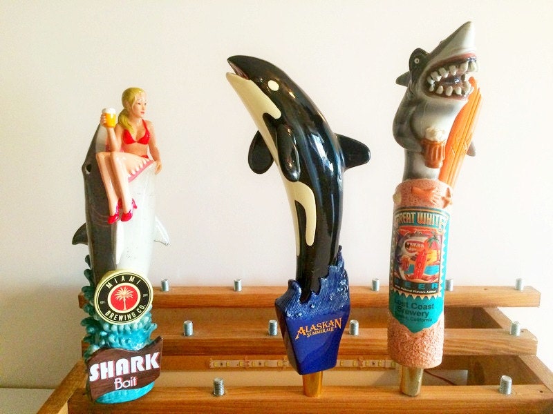 Shark Tap Handles Lost Coast Great WhiteMiami Brewing Shark