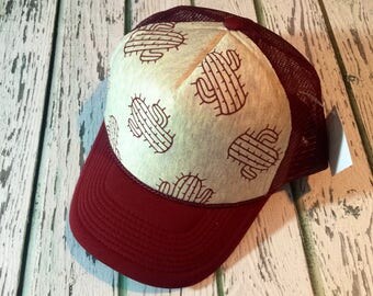Cactus, cactus fashion, cactus hat, cactus accessories, Cute trucker hat, trucker hat, womens hat, cactus fashion