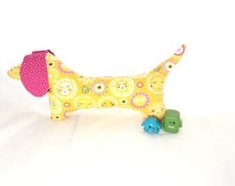 cuddly toy sausage dog