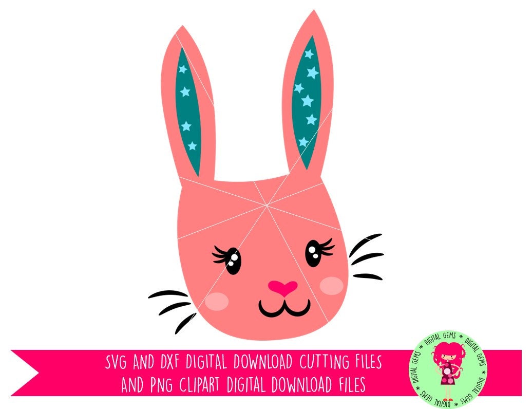 Download Bunny Rabbit Face Easter SVG / DXF Cutting Files For Cricut