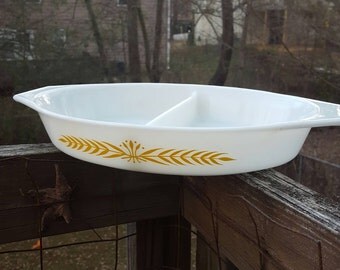 Pyrex wheat pattern | Etsy