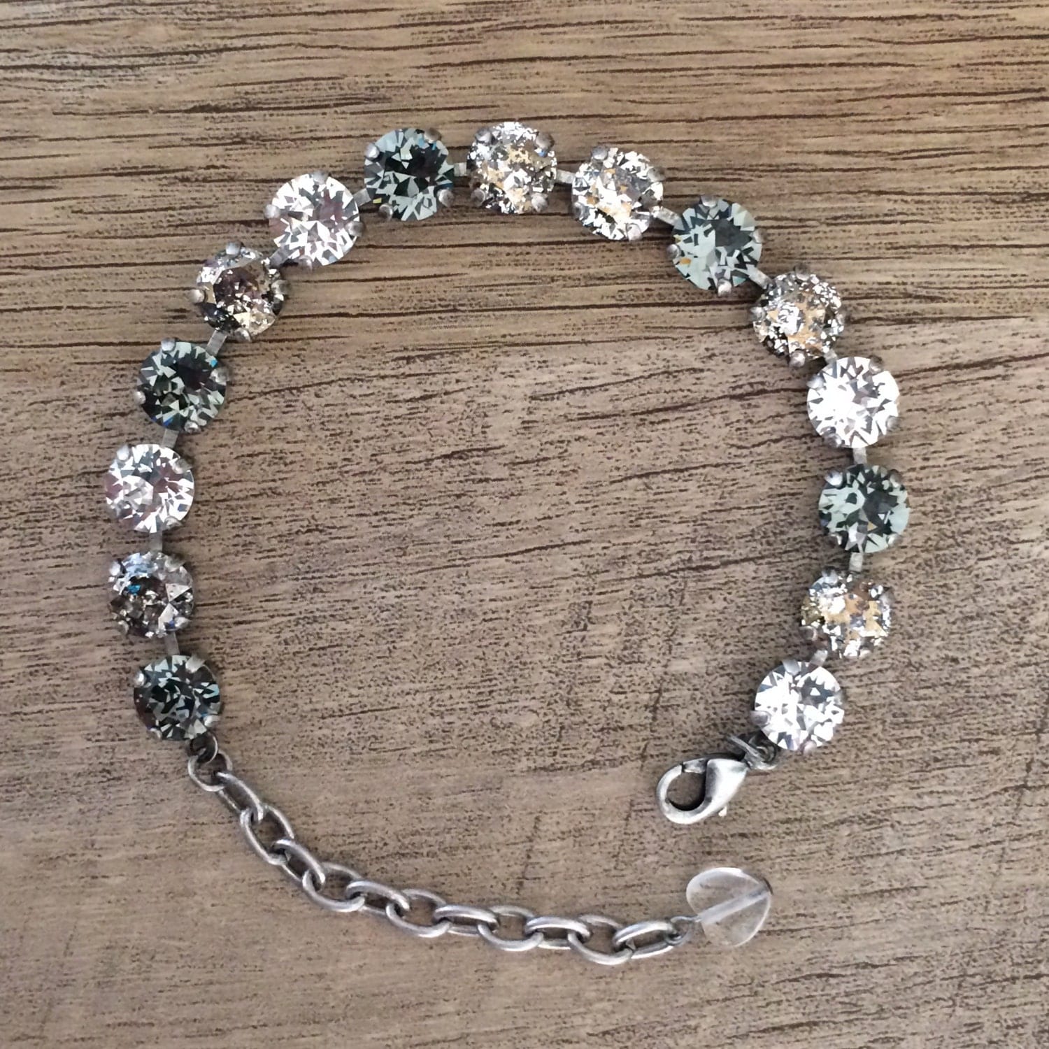 Swarovski Crystal 8mm Bracelet Classic Silver Collection