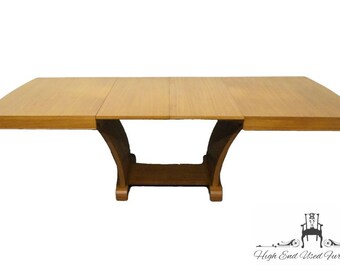 RWAY Mid Century Modern Dining Table w/ Self Storing Leaves