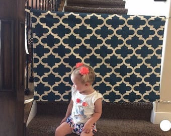 Hooks Included! - Fabric Baby Gate