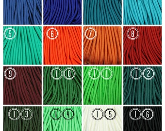 550 Paracord Type III Commercial Parachute Cord USA Made 7 Strand Nylon Inner - Various Colors