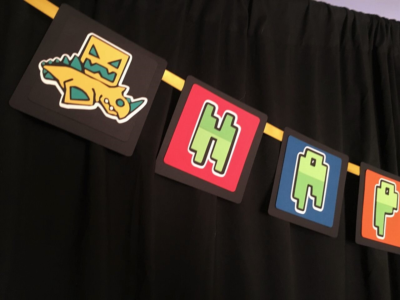 Geometry Dash inspired banner