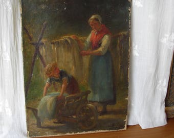 RESERVED FOR R.C. (Old French Oil Painting.)