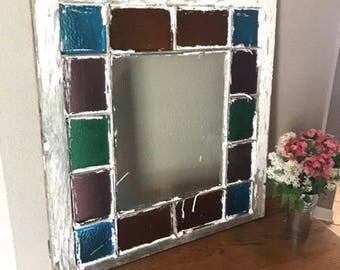 Antique Stained Glass Window Queen Anne