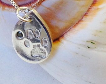 Ciondolo Zampa Animale In Argento 925 - Gatto Cane Donne | Elegante E Moderno - Foto 3