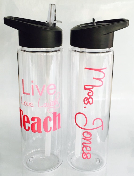 Personalized Teacher Water Bottle-Personalized by MissKsShop