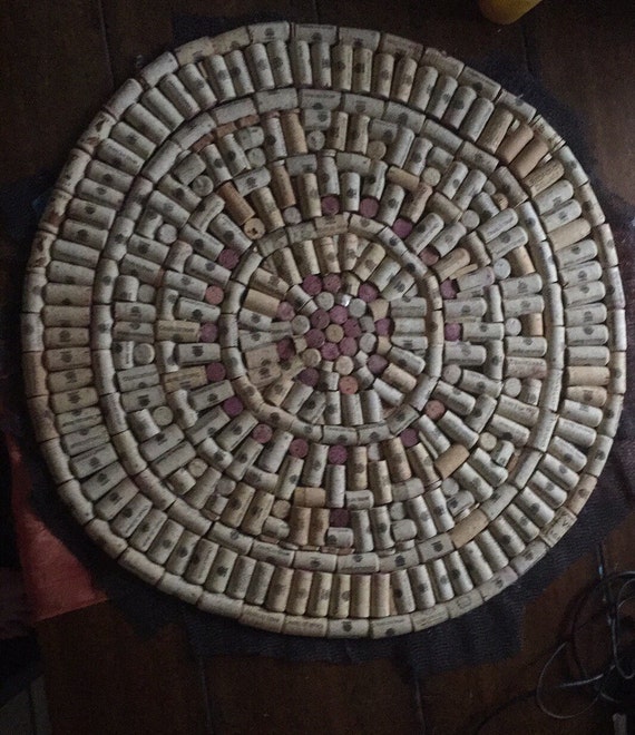 Wine Cork Rug Handmade Free Shipping Kitchen Rug