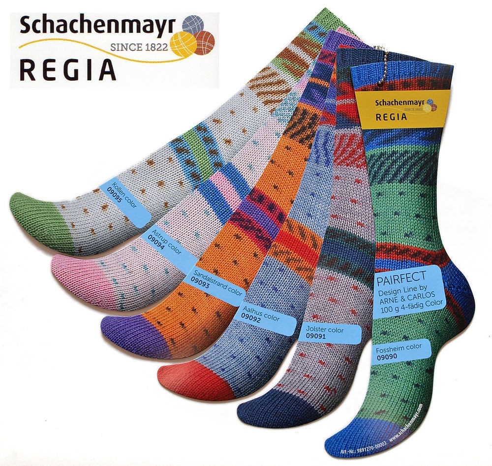 Regia Sock Yarn Pairfect 100g 3.5 oz Design Line by Arne