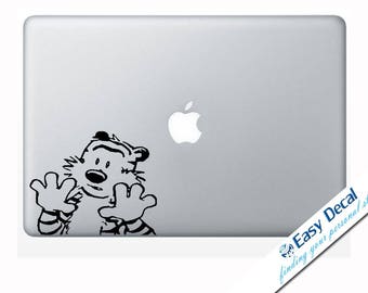 Hobbes decal,Calvin and Hobbes decal,Calvin and Hobbes sticker,laptop decal, vinyl decals, macbook decal, wall sticker, car decal