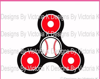 Baseball Spinner, Baseball, Hand Spinner, Spinning svg, SVG, PNG, EPS Files, Cricut Design Space, Vinyl cut Files