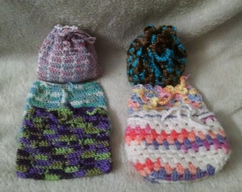 Hand crochet change purse