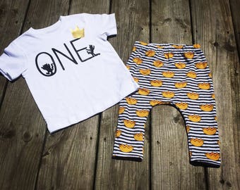 Wild One First Birthday Shirt- Where the Wild Things Are Birthday shirt- Boys First Birthday