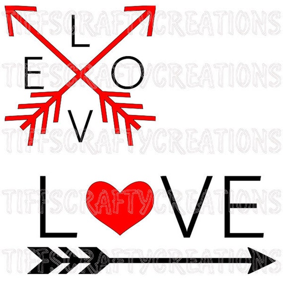 Download Arrow Love Svg, Valentine Svg, Valentines Svg File for ...