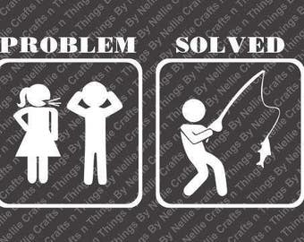 Download Problem solved funny divorce feminist T-shirt screenprinted