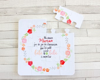 Premium - soon Grandma - pregnancy announcement puzzle