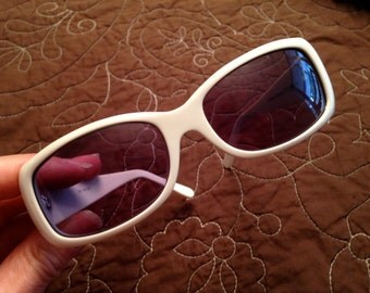 Vintage Norma Kamali White Sunglasses