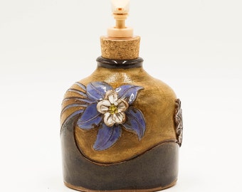 Columbine Soap & Lotion Dispenser | Soap Dispenser | Lotion Dispenser | Pottery | Ceramic | Stoneware | Handmade Pottery | Columbine