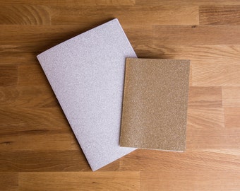 Glitter holds note pad A5 or A6