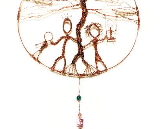Clearance- Day at the Park - Tree of Life Copper Wall Hanging, Suncatcher