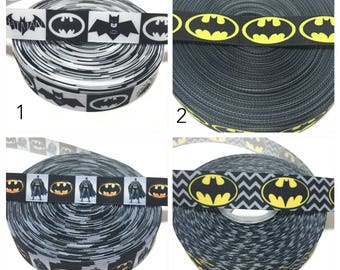 Batman Ribbon, batman grosgrain ribbon, batman logo ribbon
