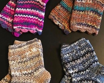 Crochet Pedicure Socks, Flip Flop Socks, Pedicure Socks, Toe-less Socks, Yoga Socks, Gift For her